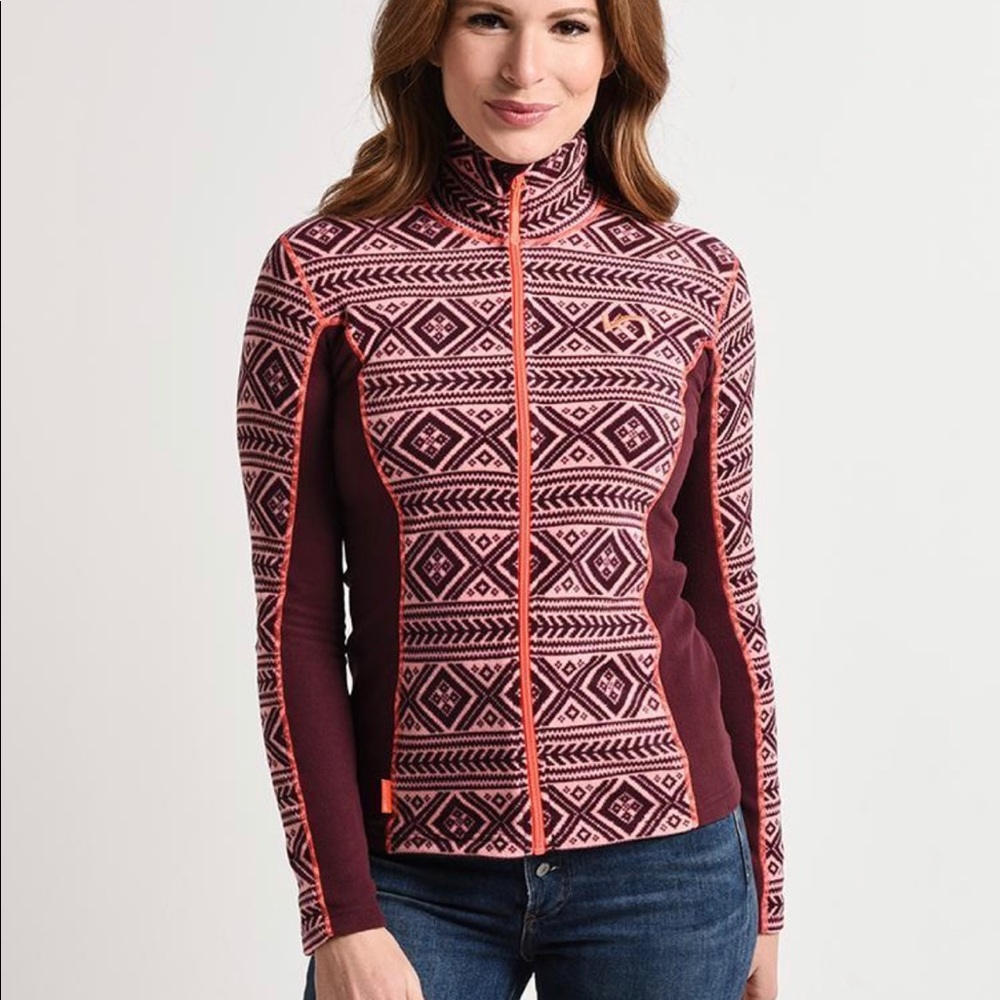 NWT Kari Traa lightweight fleece zip up